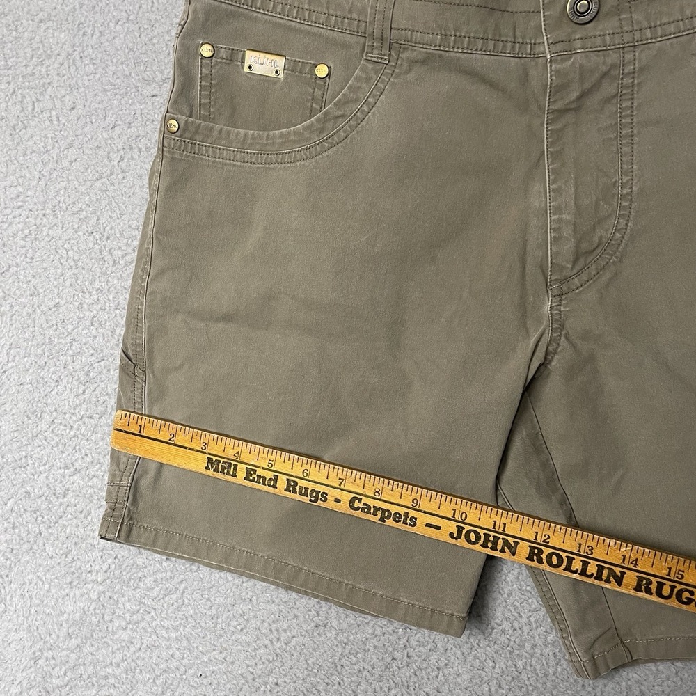Kuhl Chino Shorts Men 33 Brown Hiking Lightweight Stretch Patina Dye - Picture 8 of 11